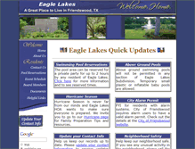 Tablet Screenshot of eaglelakes.org